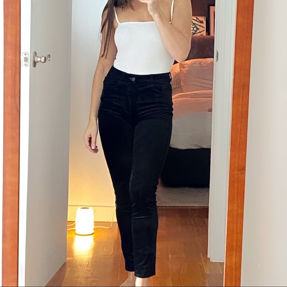 Hoxton Ankle - Black Overdye Velvet 24 - Picture 3 of 14